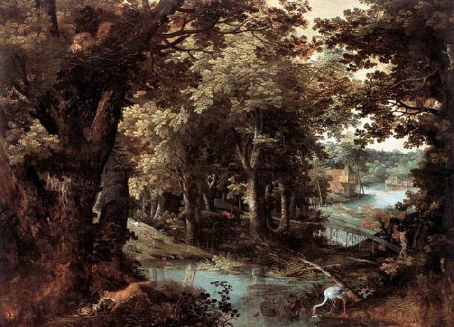 STALBEMT, Adriaan van Landscape with Fables Norge oil painting art